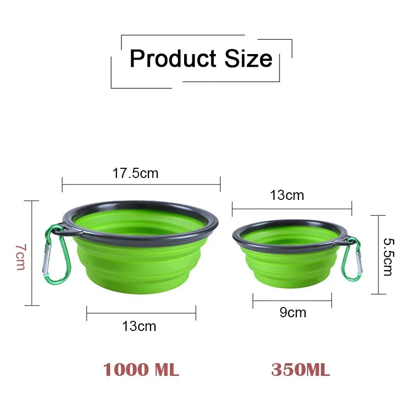 The Pawsome Boutique Folding Pet Food/Water Bowl