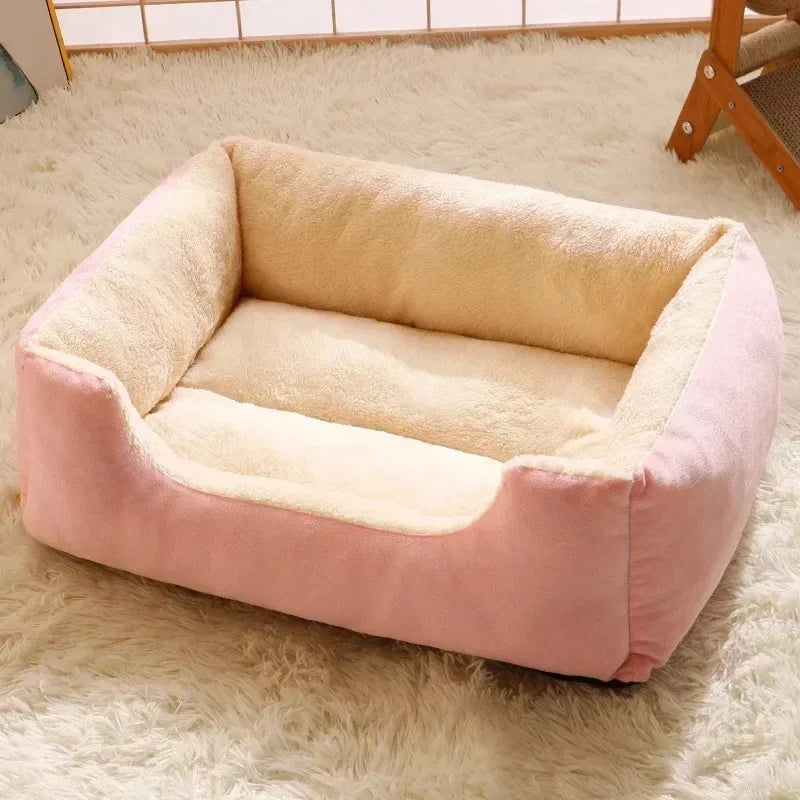 Big pink dog bed best sale