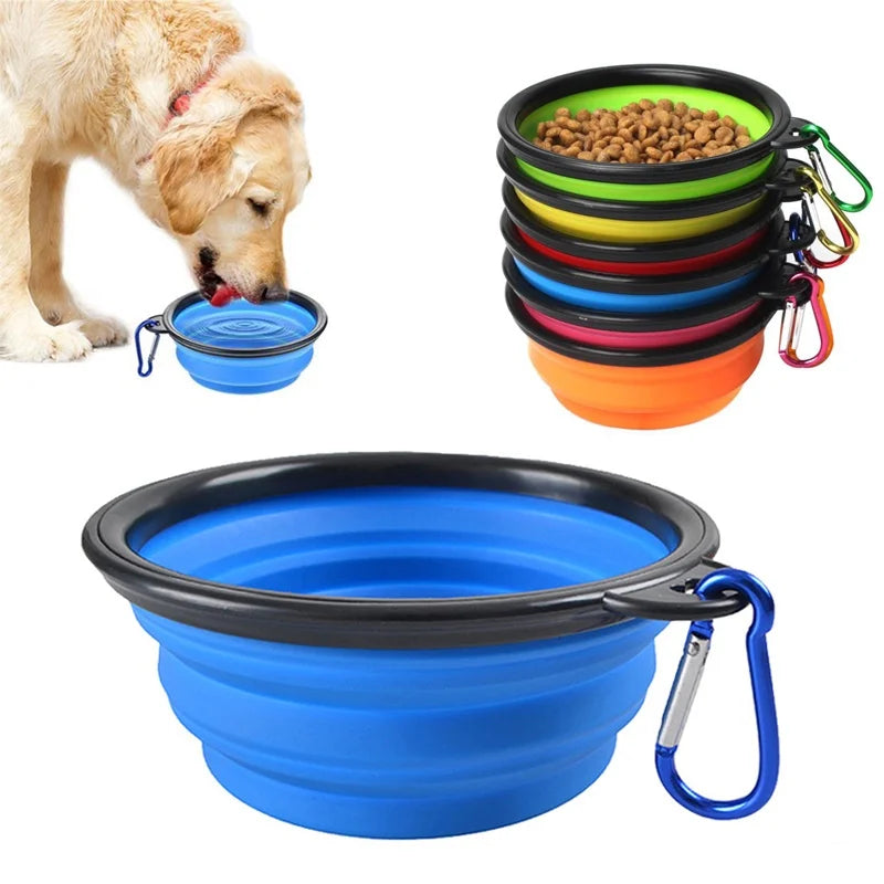 The Pawsome Boutique Folding Pet Food/Water Bowl